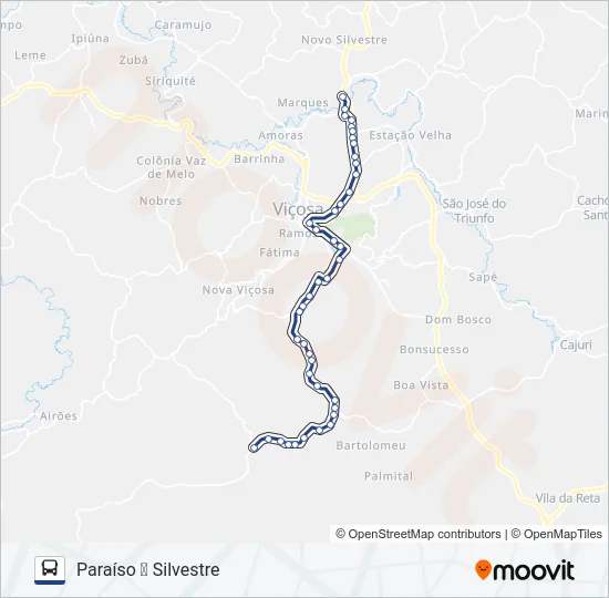 21A Bus Line Map