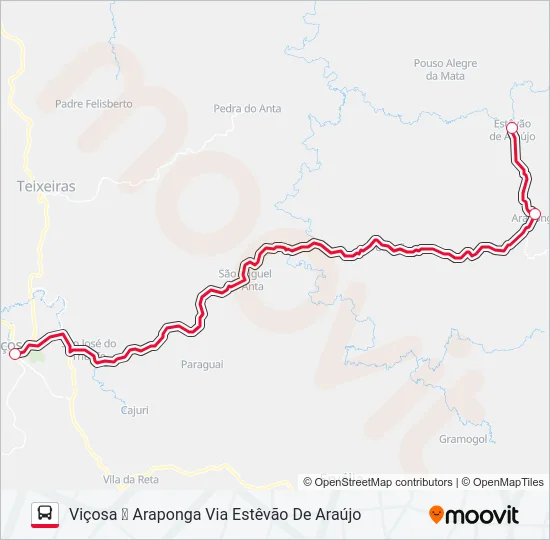3050 Bus Line Map