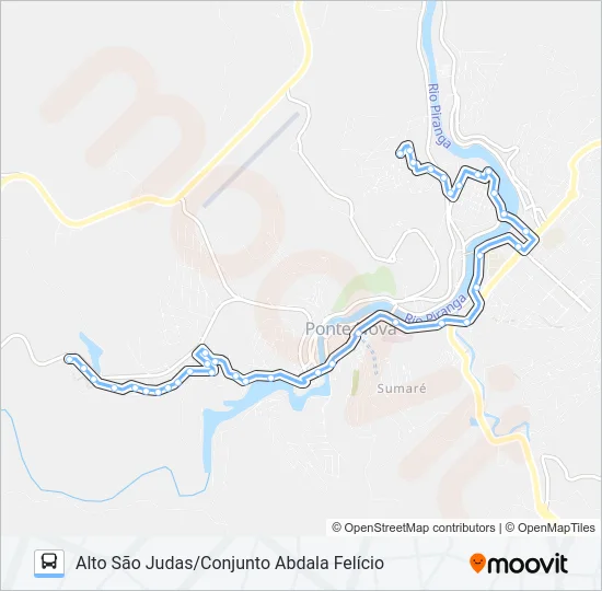 10 U Bus Line Map