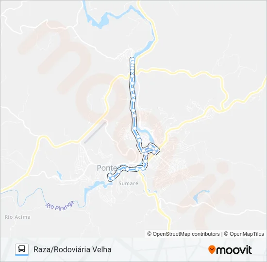 11 U Bus Line Map