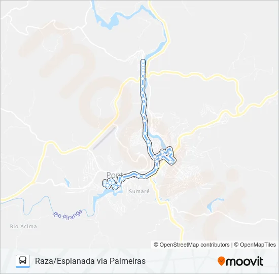 12 U Bus Line Map
