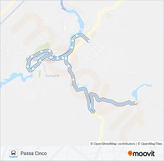 13 U Bus Line Map