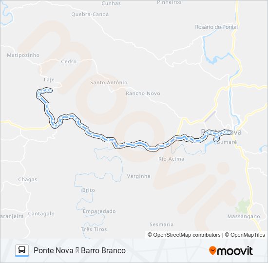 Mapa de 3100 de autobús