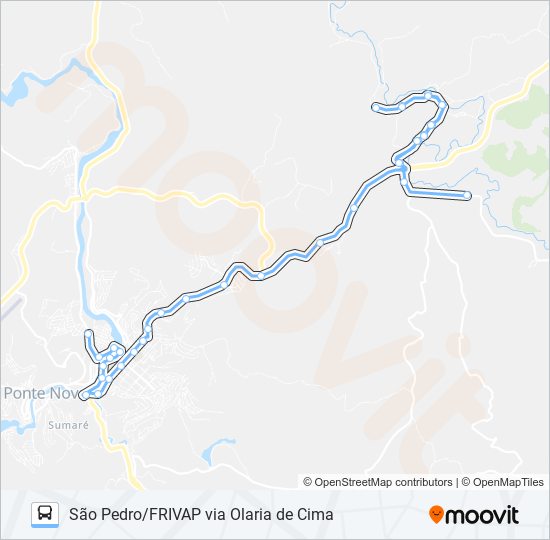 Mapa de 36 D de autobús