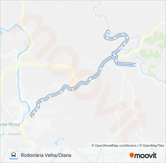 38 D Bus Line Map