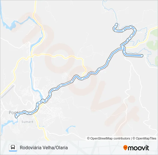 38 D Bus Line Map
