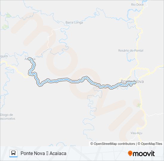 Mapa de 3975 de autobús