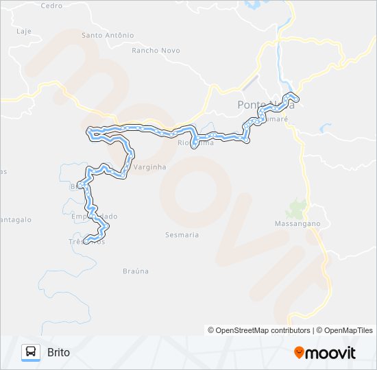 Mapa de 62 R de autobús