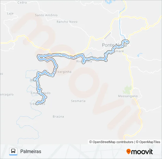 62 R Bus Line Map