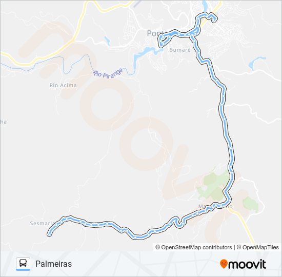 64 R bus Line Map