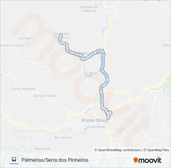 68 R Bus Line Map