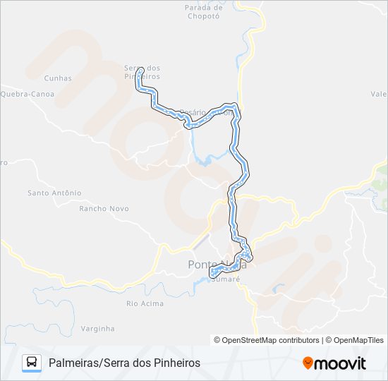 68 R bus Line Map