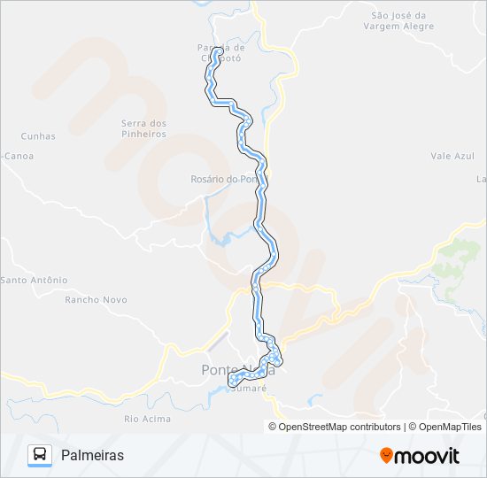 69 R bus Line Map