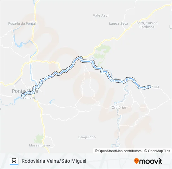 71 R Bus Line Map