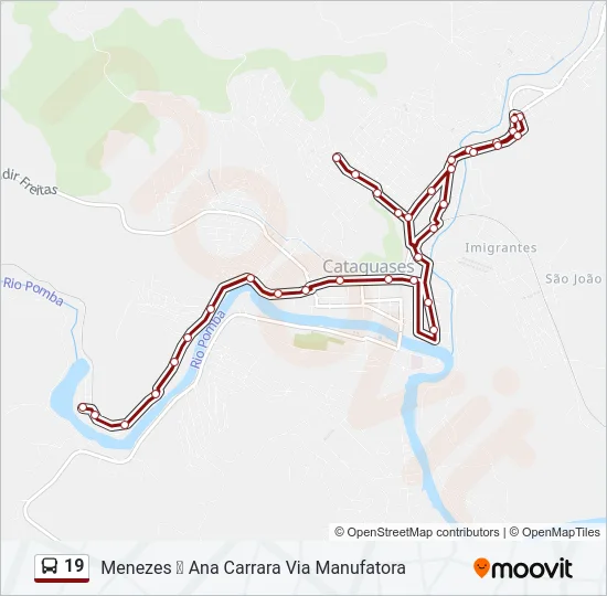 19 Bus Line Map