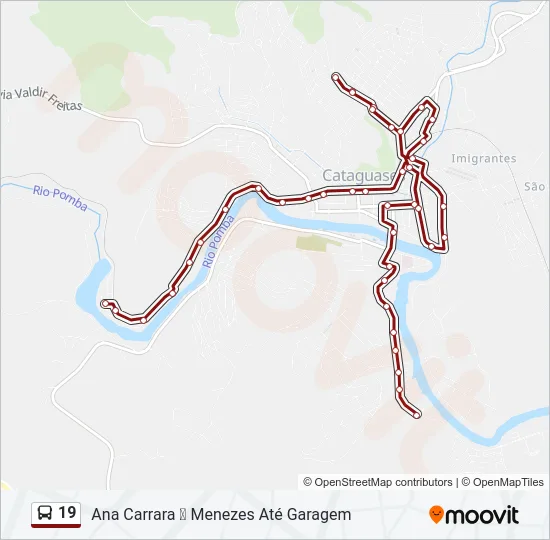 19 Bus Line Map