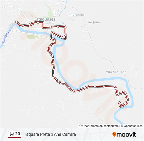 20 Bus Line Map