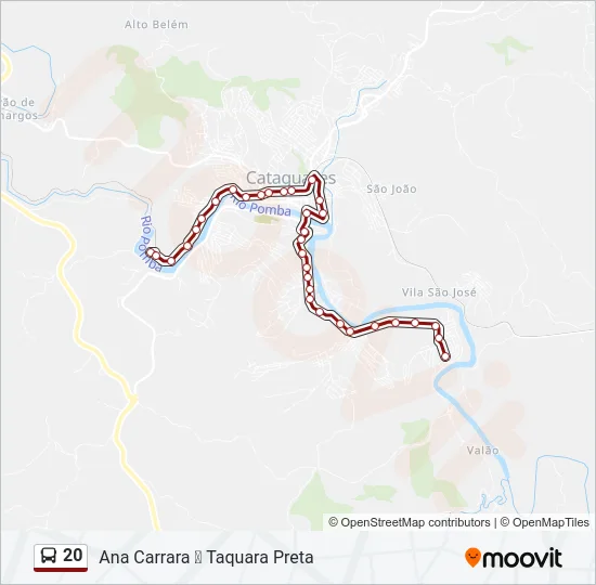 20 Bus Line Map