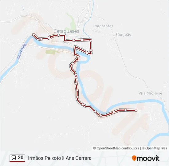 20 Bus Line Map