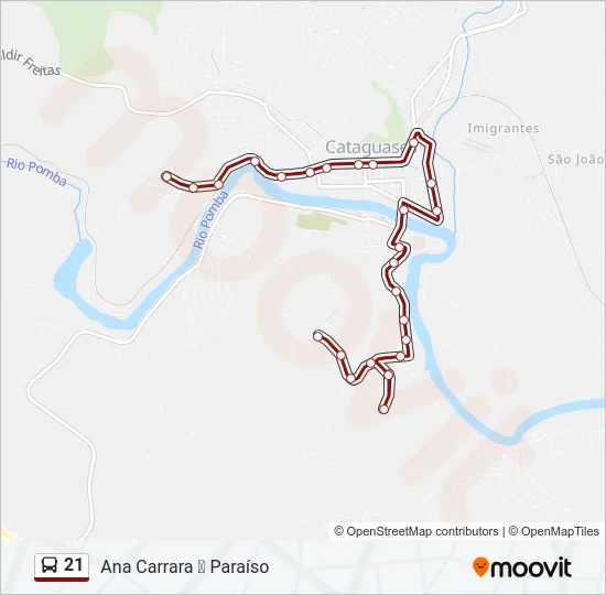 21 Bus Line Map