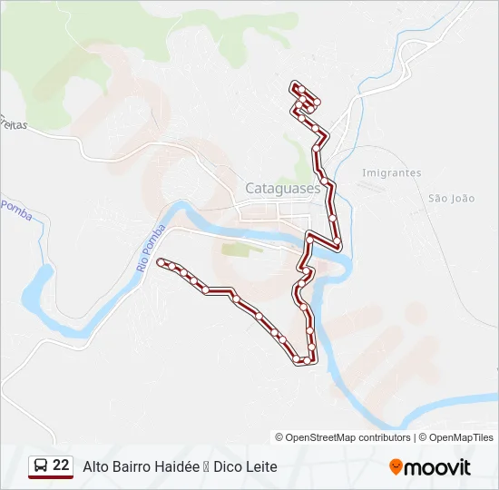 22 Bus Line Map