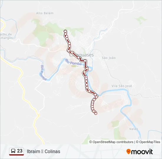 23 Bus Line Map