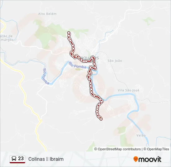 23 Bus Line Map