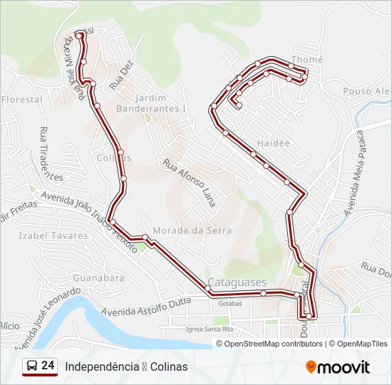 24 Bus Line Map