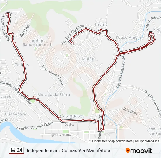24 Bus Line Map