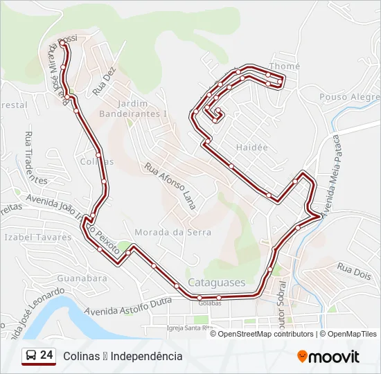 24 Bus Line Map