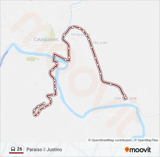 26 Bus Line Map