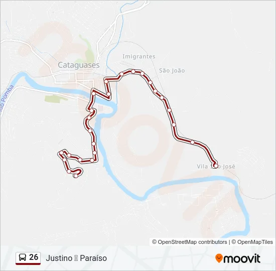 26 Bus Line Map