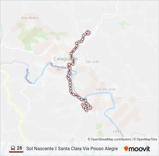 28 Bus Line Map