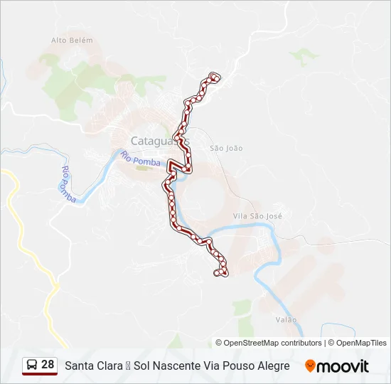28 Bus Line Map