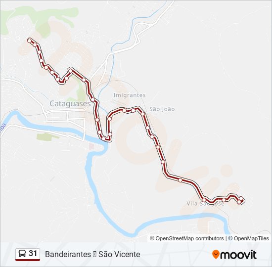 31 bus Line Map