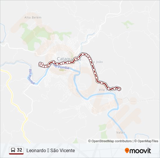 Mapa de 32 de autobús