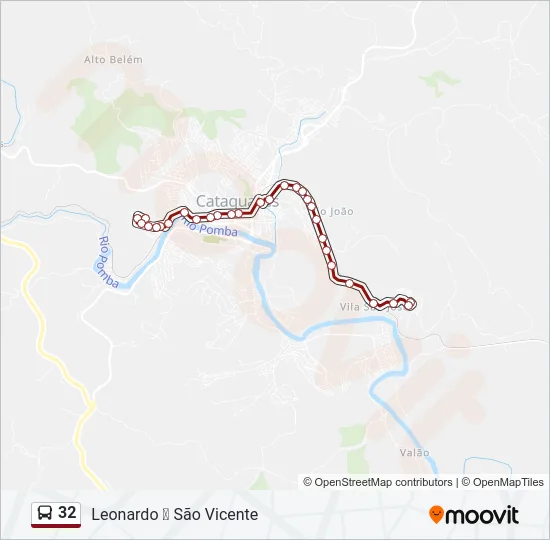 32 Bus Line Map