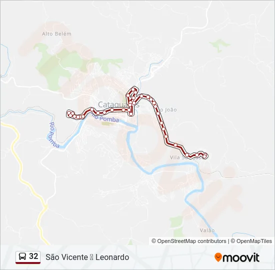 32 Bus Line Map