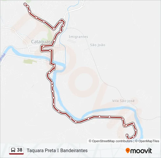 38 Bus Line Map