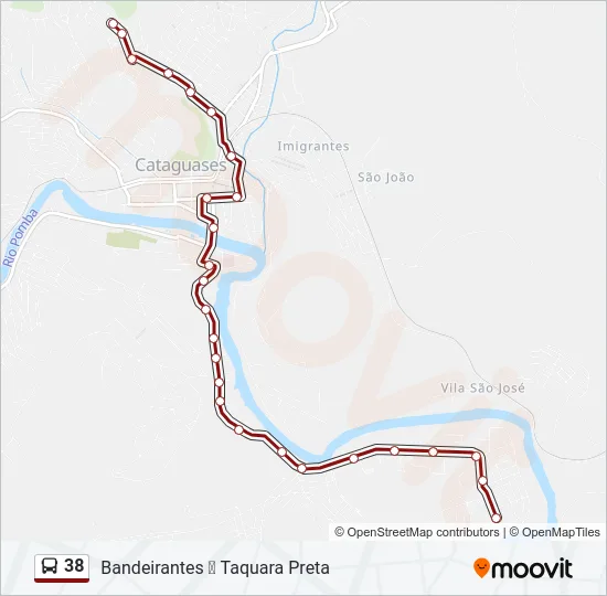 38 Bus Line Map