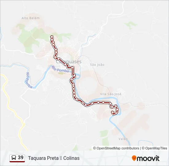 39 Bus Line Map