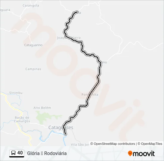 40 Bus Line Map