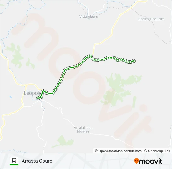 LEOPOLDINA / ARRASTA COURO Bus Line Map