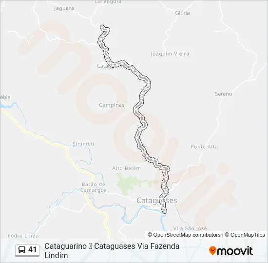 41 Bus Line Map