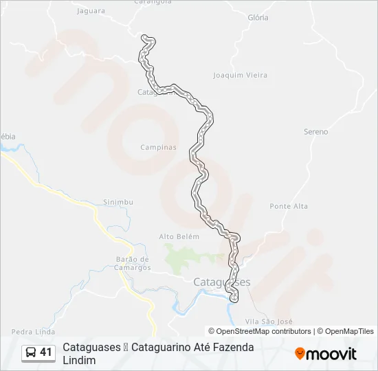 41 Bus Line Map