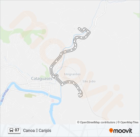 Mapa de 07 de autobús