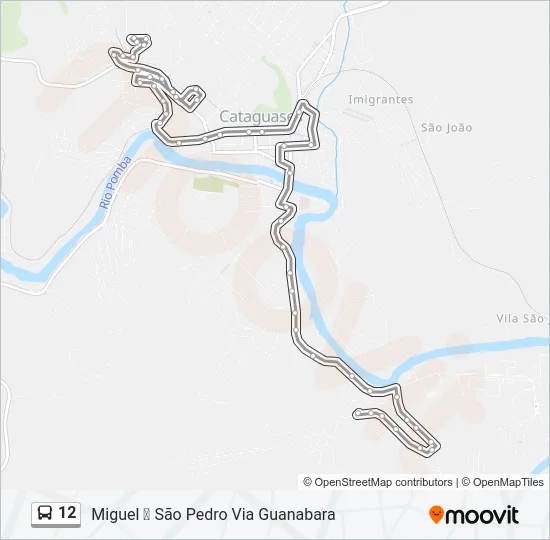 12 Bus Line Map