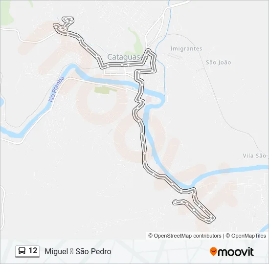 12 Bus Line Map