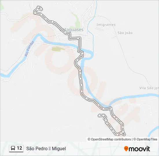 12 Bus Line Map