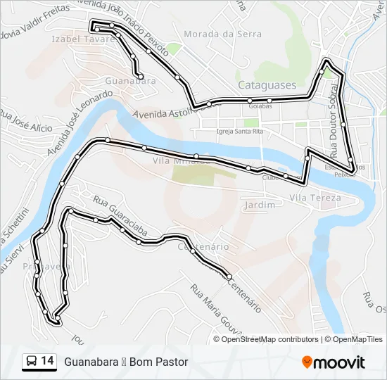 14 Bus Line Map